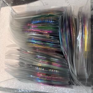 Nail Tape Multicolors Colorful Holographic lot of 100